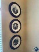 Framed Colonial Plates