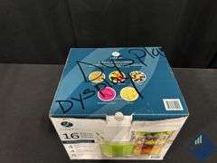 Libbey 16-Piece Atria Glassware Set *missing some lids*