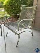 Metal Patio Chairs with Coffee Table