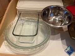 Pyrex & Anchor Casserole Pans, Cake Pans, etc.