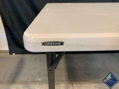 Lifetime 6ft Folding Table - Retail: $ 59.99  - Used - Retail: $ 59.99  - Used