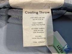 Blue Cooling Throw Blanket - Like New