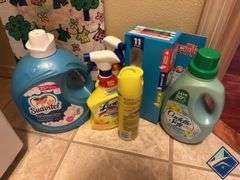 Lysol Cleaning Products, Mini Ironing Board, Mr. Clean Magic Erasers & Laundry Detergent