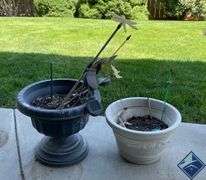 Planters with Yard Decor