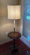 Vintage Floor Lamp/Side Table