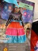 Princess Factory Day of the Dead Dress Child Size 7-8 - Used - Used