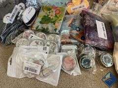Assortment of Soaps, Flossers, Pill Compartments, etc.