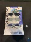 Oceanic One Size Fits Most Swim Goggles  3 Count (L/XL) - Used