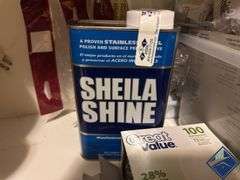 Assortment of Lightbulbs, Napkins, Stainless Steel Shiner, etc.
