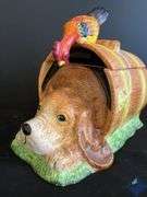 Resting Dog Cookie Jar