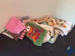 Assortment of Decorative Kitchen Towels