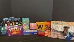 Texas Hold’em Poker Set, Words with Friends, Dominos, etc.