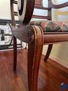 Vintage Cherry Dining Table with 2 Leaves & 7 Chairs