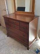 John M Smith Company Vintage Dresser & Mirror
