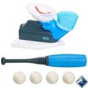 2-in-1 Pop 'N Pitch Trainer, Outdoor Sports Experience *Missing 2 Foam Tennis Balls* - Used