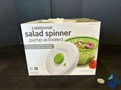 Farberware Pro Pump Salad Spinner with Bowl, Colander & Built in Draining System