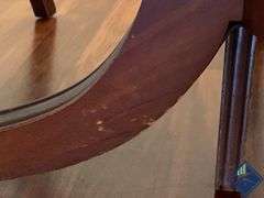 Vintage Cherry Dining Table with 2 Leaves & 7 Chairs