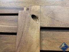 Seville 100% FSC Certified Teak Wood Bench 20.9" L X 13.9" W X 16.9" - Like New