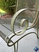 Metal Patio Chairs with Coffee Table