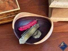 Reuge Swiss Music Box & Wood Bowl, etc.