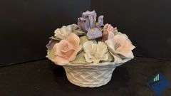 Decorative Plates & Porcelain Flower Arrangements