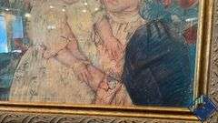 Mary Cassatt Vintage “In the Garden” Framed Print