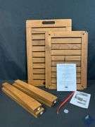Seville 100% FSC Certified Teak Wood Bench 20.9" L X 13.9" W X 16.9" - Like New