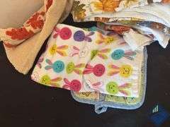 Assortment of Decorative Kitchen Towels
