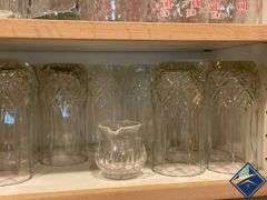 Cut Glass Wine Glasses, Drinking Glasses, etc.