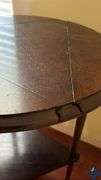 Triangular Drop Leaf Side Table