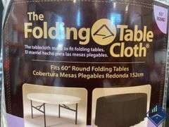2Pk 60” Round Tablecloths - Retail: $ 48.99   - Like New - Retail: $ 48.99   - Like New - Retail: $ 
