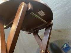 Brown Folding Stool   - Like New