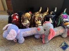 Sequined Dachshund Stuffies