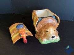 Resting Dog Cookie Jar