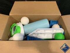 2-in-1 Pop 'N Pitch Trainer, Outdoor Sports Experience *Missing 2 Foam Tennis Balls* - Used