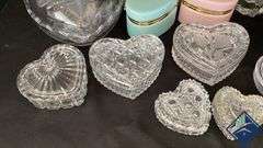 Heart Shaped Cut Glass Collection