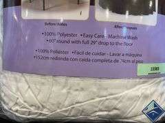 2Pk 60” Round Tablecloths - Retail: $ 48.99   - Like New - Retail: $ 48.99   - Like New - Retail: $ 