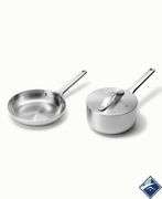 Caraway Home Mini Fry Pan and Sauce Pan Stainless Steel Set of 2 - Retail: $ 679.00