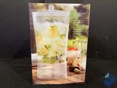 2.9 Gallon Acrylic Drink Beverage Dispenser Clear Plastic
