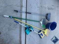 Mop, Brooms, Bucket, etc.