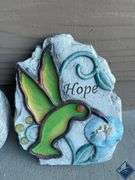 Bird Themed “Welcome” Stone Decorations