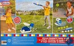 2-in-1 Pop 'N Pitch Trainer, Outdoor Sports Experience *Missing 2 Foam Tennis Balls* - Used