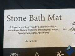 Diatomite Stone Bath Mat for Bathroom  Water Absorbing, Quick-Drying, Non-Slip - Retail: $ 49.99   -