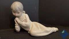 Vintage Zaphir Porcelain Kissing & Reading Children Figurines