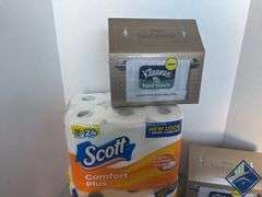 Kleenex Hand Towels & Scott Comfort Plus Toilet Paper