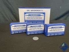 Dr Bronner's Pure Castille Peppermint Bar Soap - Mixed Condition