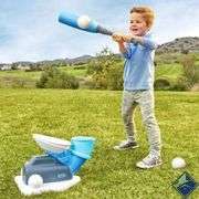 2-in-1 Pop 'N Pitch Trainer, Outdoor Sports Experience *Missing 2 Foam Tennis Balls* - Used