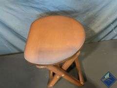 Brown Folding Stool   - Like New