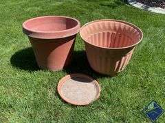 Plastic Pots with Terra Cotta Saucer