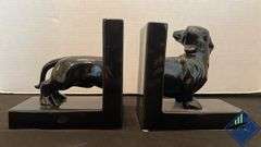 Ceramic Dog Bookends